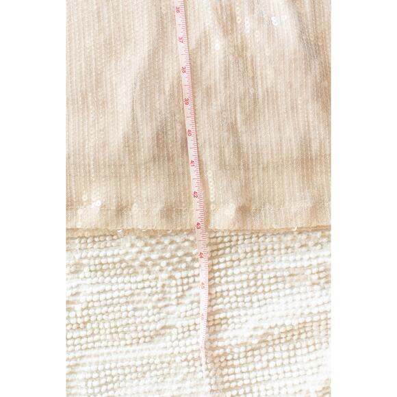 NEW Lane Bryant Midi Shift Dress 18 Cream Sequins Bridal Wedding Bachelorette - Picture 8 of 8